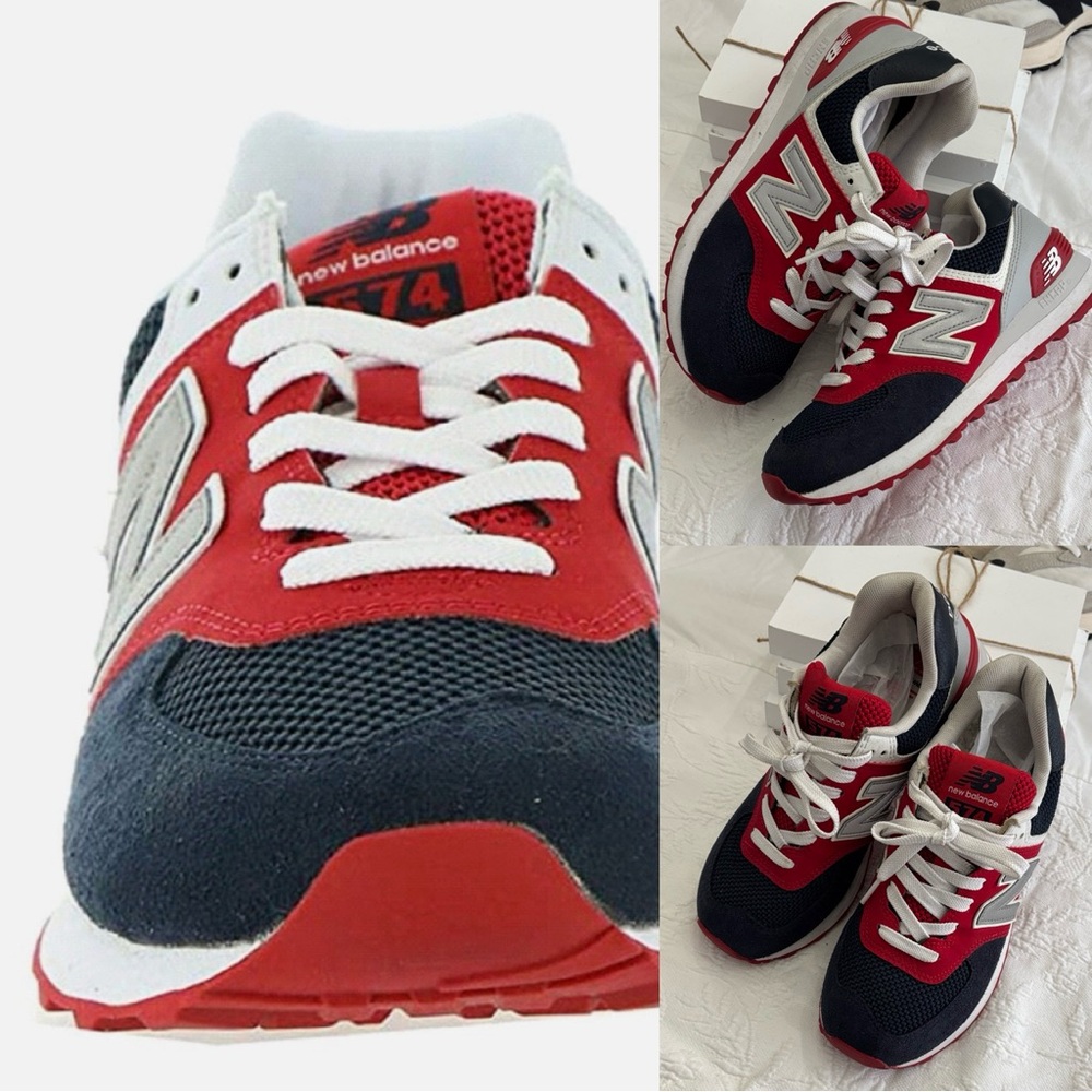 New Balance 574 'Eclipse Red' - Picture 2 of 5